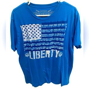 Express American Flag Graphic Tee